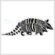 cross stitch pattern Armadillos