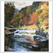cross stitch pattern Autumn Serenity (Cushion)