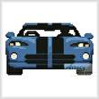cross stitch pattern Blue Viper