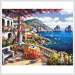 cross stitch pattern Capri Morning