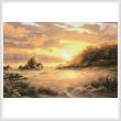 cross stitch pattern Coastal Sunset