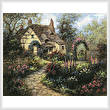 cross stitch pattern Cottage Garden
