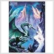 cross stitch pattern Dragon of the North