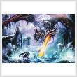 cross stitch pattern Dragon Attack