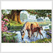 cross stitch pattern Fell Ponies