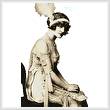 cross stitch pattern Flapper Girl (No Background)
