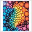 cross stitch pattern Fractal Bubbles (Crop)