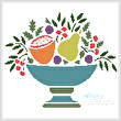 cross stitch pattern Fruit Bowl