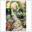 cross stitch pattern Garden Path