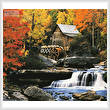 cross stitch pattern Glade Creek Grist Mill (Cushion)