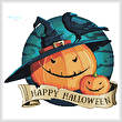 cross stitch pattern Halloween Pumpkins