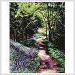 cross stitch pattern Lavender Lane