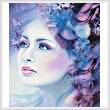 cross stitch pattern Lady Lilac