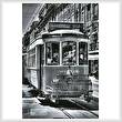 cross stitch pattern Lisbon Tram