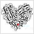 cross stitch pattern Love the Life