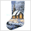 cross stitch pattern Midnight Clear Stocking (Left)