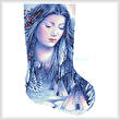 cross stitch pattern Midwinter Dreams Stocking (Right)