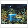 cross stitch pattern Moonlit Cabin (Large)