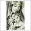 cross stitch pattern Mother of God (Sepia)