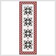 cross stitch pattern Nordic Bookmark 2