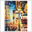 cross stitch pattern Night Trolley (Crop)