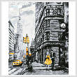 cross stitch pattern New York Abstract (Crop)