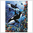 cross stitch pattern Orcas