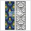 cross stitch pattern Peacock Feathers Bookmark
