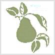 cross stitch pattern Pear