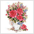 cross stitch pattern Pink Floral Arrangement