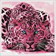 cross stitch pattern Pink Leopard