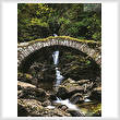 cross stitch pattern Roman Bridge, Glen Lyon
