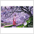 cross stitch pattern Sakura Kaze