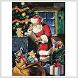 cross stitch pattern Santa Checking the List