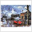 cross stitch pattern The Railway Crossing