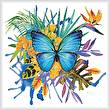 cross stitch pattern Tropical Butterfly 2