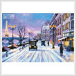 cross stitch pattern Wintertime in Paris