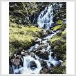 cross stitch pattern Waterfall