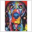cross stitch pattern Abstract Basset