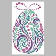 cross stitch pattern Abstract Easter Egg 3