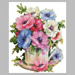 cross stitch pattern Anemone Teacup