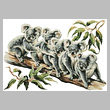 cross stitch pattern Aussie Teddy Bears 