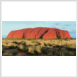 cross stitch pattern Ayers Rock Photo (Uluru)