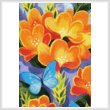 cross stitch pattern Butterfly Blue (Crop)