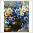 cross stitch pattern Bouquet of Blue (Crop)