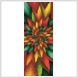cross stitch pattern Christmas Fractal Bookmark