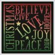 cross stitch pattern Christmas Square