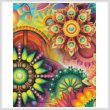cross stitch pattern Colourful Abstract (Crop 1)