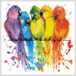 cross stitch pattern Colourful Birds