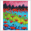 cross stitch pattern Dancing Poppies (Crop)
